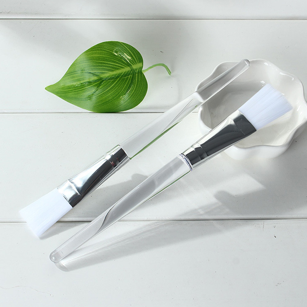 Brush Bristle Set - ชุดแปรงมาส์ก 2 ชิ้น ขนแปรงสังเคราะห์คุณภาพพรีเมียม อุปกรณ์มาส์กหน้าเพื่อการปกปิดที่สมบูรณ์แบบ สำหรับบริเวณที่เข้าถึงยาก