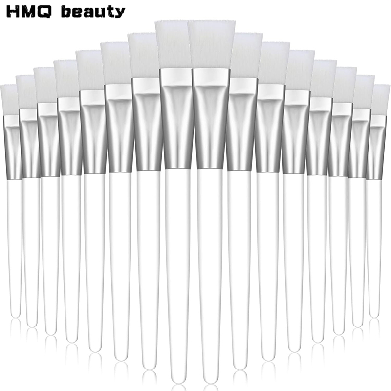 Brush Bristle Set - 12 ชิ้น/เซ็ตแปรงพอกหน้าขนนุ่มโปร่งใสคริสตัล Rod Face Applicator แปรง