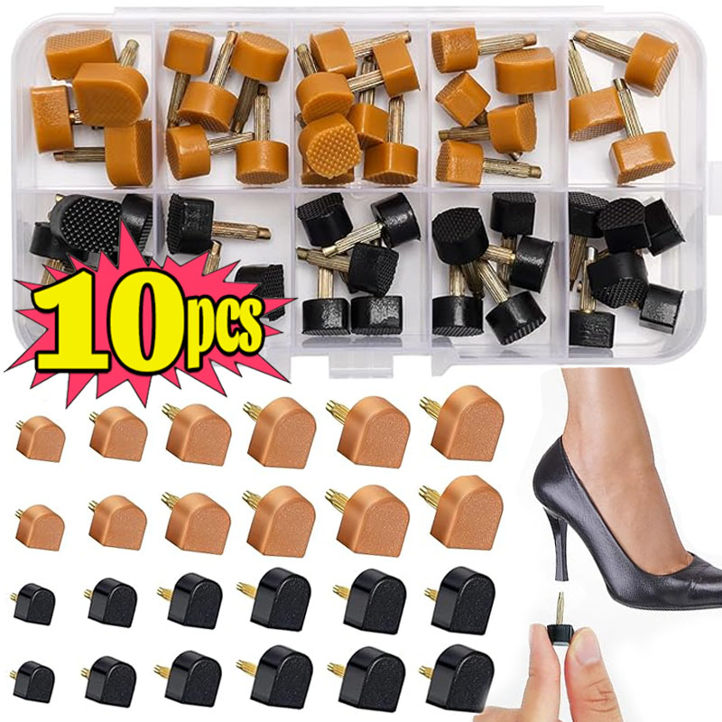 Sneaker Care Tips - ตัวกันส้นรองเท้าสูง 10 ชิ้น สำหรับซ่อมแซมและป้องกันส้นรองเท้าสูง สำหรับรองเท้าผู้หญิง อุปกรณ์เสริมสำหรับยกส้นรองเท้า