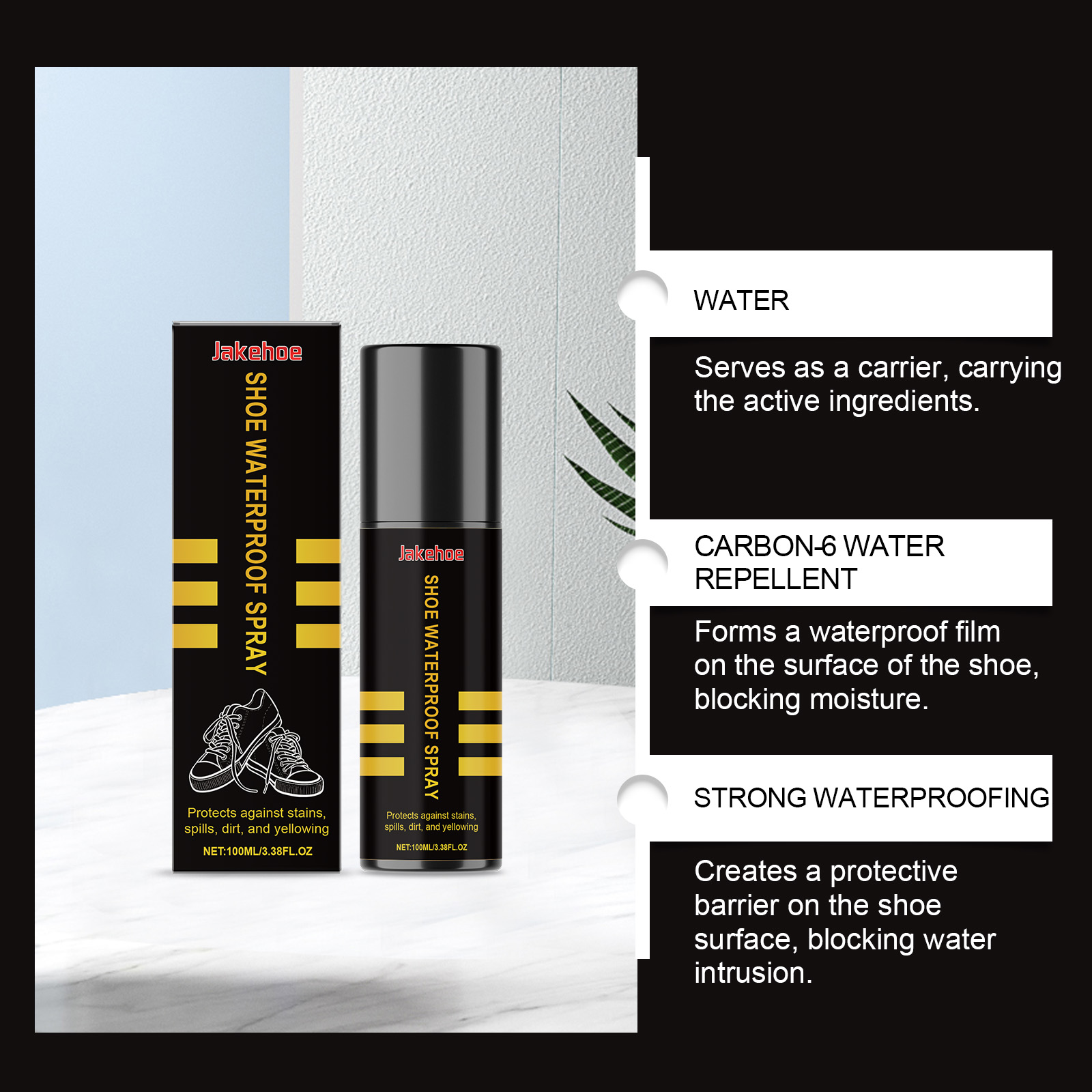 White Sneaker Care Kit - สเปรย์กันน้ำสำหรับรองเท้า, สเปรย์กันน้ำสำหรับรองเท้าผ้าใบ, รองเท้าบูทหิมะและรองเท้าสีขาว, สเปรย์ดูแลรองเท้าป้องกันคราบสกปรก ป้องกันฝุ่น ป้องกันสีเหลือง