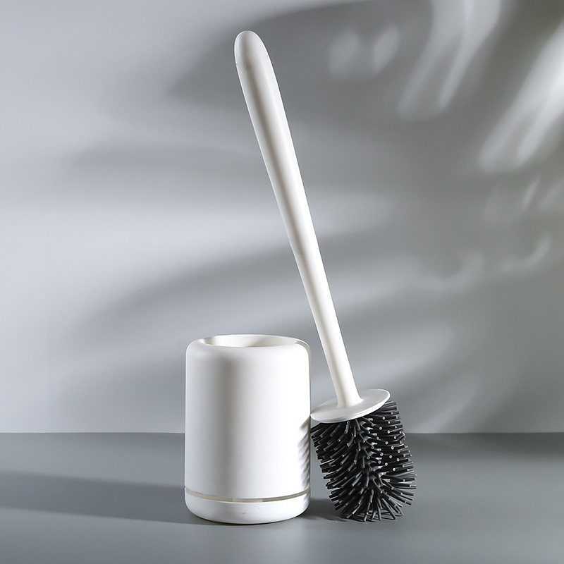 Brush Bristle Set - ชุดแปรงห้องน้ําผู้ถือไนลอน/ซิลิโคนขนแปรง Creative GROUND Satanding ผู้ถือแปรงอ่างล้างหน้าเครื่องมือทําความสะอาดห้องน้ํา