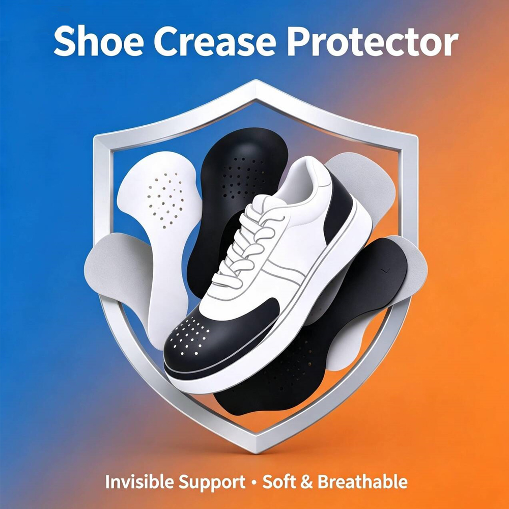 Sneaker Care Crease Protector - แผ่นป้องกันรอยยับสำหรับรองเท้าผ้าใบ 5 คู่ อุปกรณ์ป้องกันรอยยับสำหรับรองเท้า ที่รองหัวรองเท้า ที่ดันทรงรองเท้าบาสเกตบอล