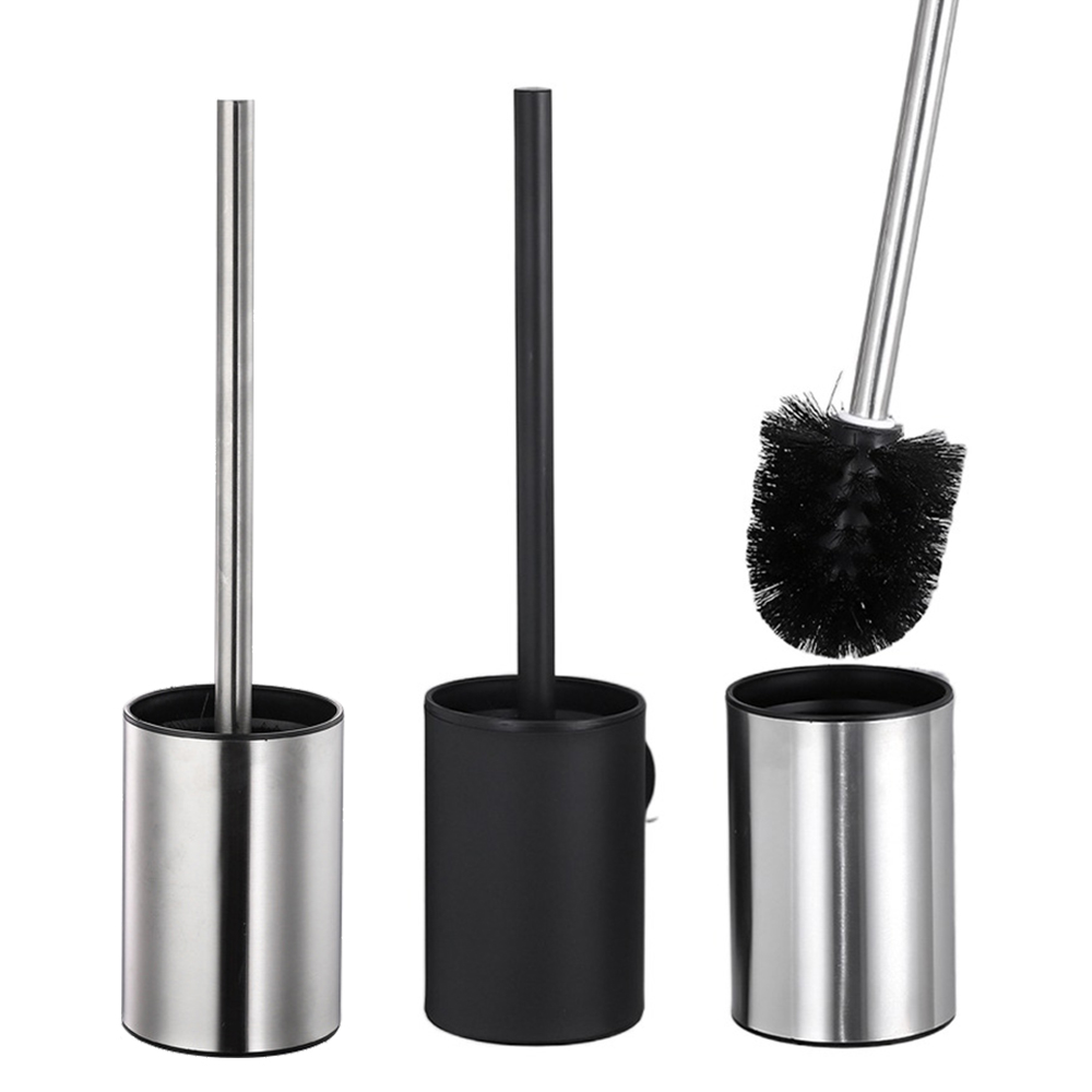 Brush Bristle Set - ชุดแปรงห้องน้ําสแตนเลสไม่เจาะรูติดผนังผู้ถือแปรงห้องน้ําแนวตั้งทนทานขนแปรงระงับกลิ่นกาย