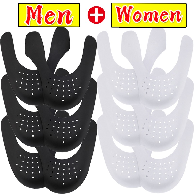 Sneaker Care Crease Protector - 5 คู่ Anti Crease รองเท้าสําหรับรองเท้าผ้าใบลําลองต่อต้านริ้วรอยรองเท้า Toe