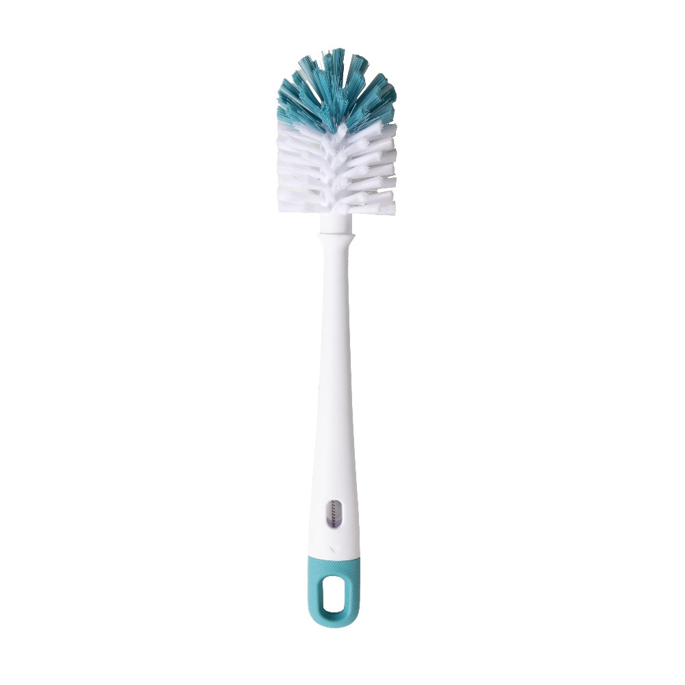 Brush Bristle Set - ชุดแปรงทำความสะอาดขวดและหลอดดูด 2 ชิ้น ดีไซน์โค้ง สำหรับขวดน้ำแบบใช้ซ้ำได้ ยาว