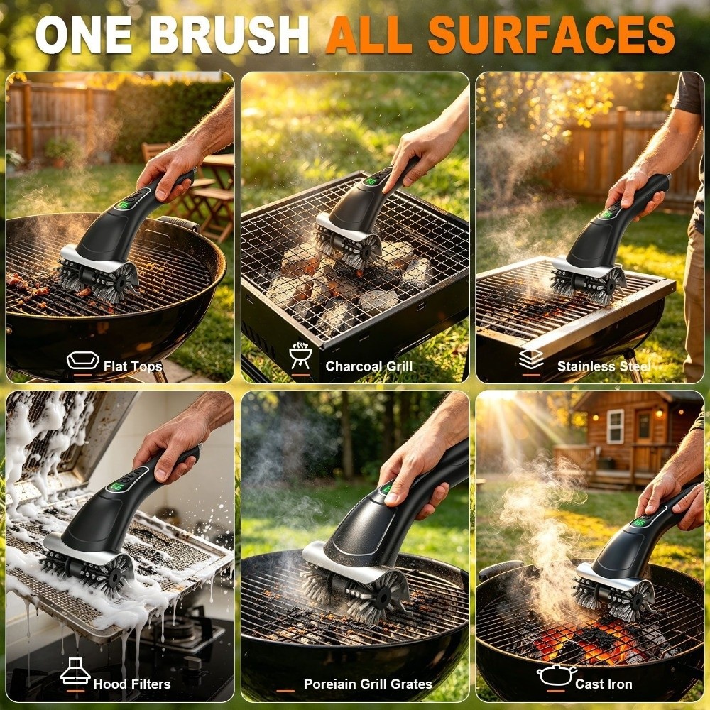 แปรงปิ้งย่างไฟฟ้า 2 ระดับความเ - Brush Bristle Set บทวิจารณ์และราคา